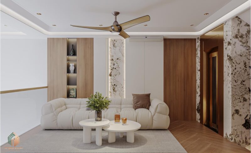 Phòng khách tầng lửng